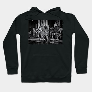 The Hockey Hall Of Fame Toronto Canada Reflection Hoodie